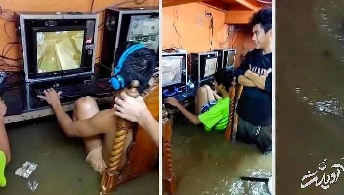 بازی وسط سیل